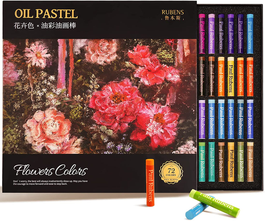 AOOKMIYA Paul Rubens Professional Soft Pastels, Handmade 72 Vibrant Co