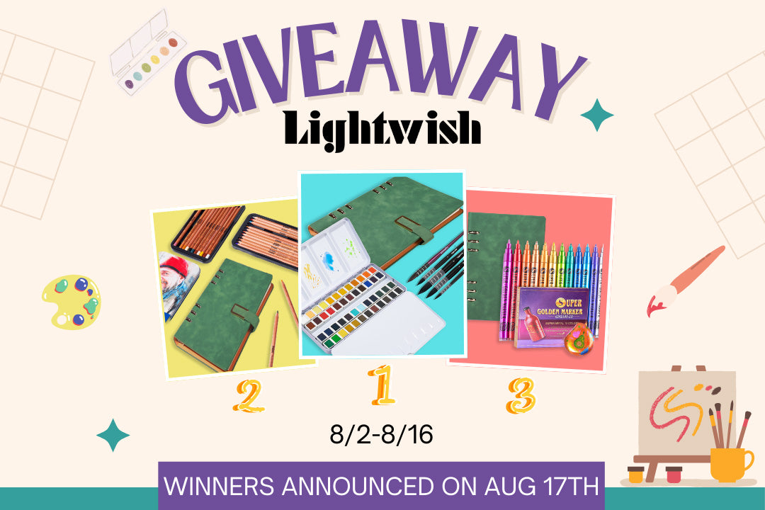 Lightwish art supplies giveaway event