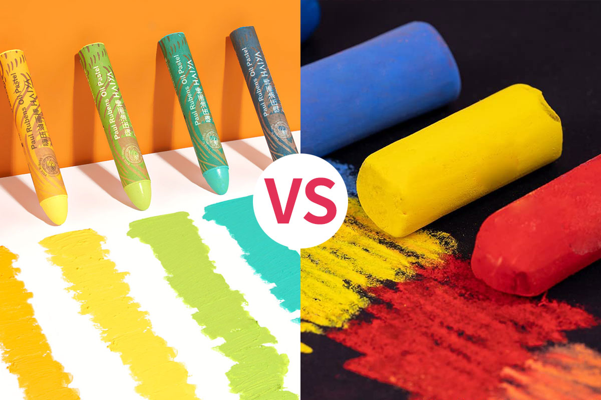 oil pastels vs soft pastels