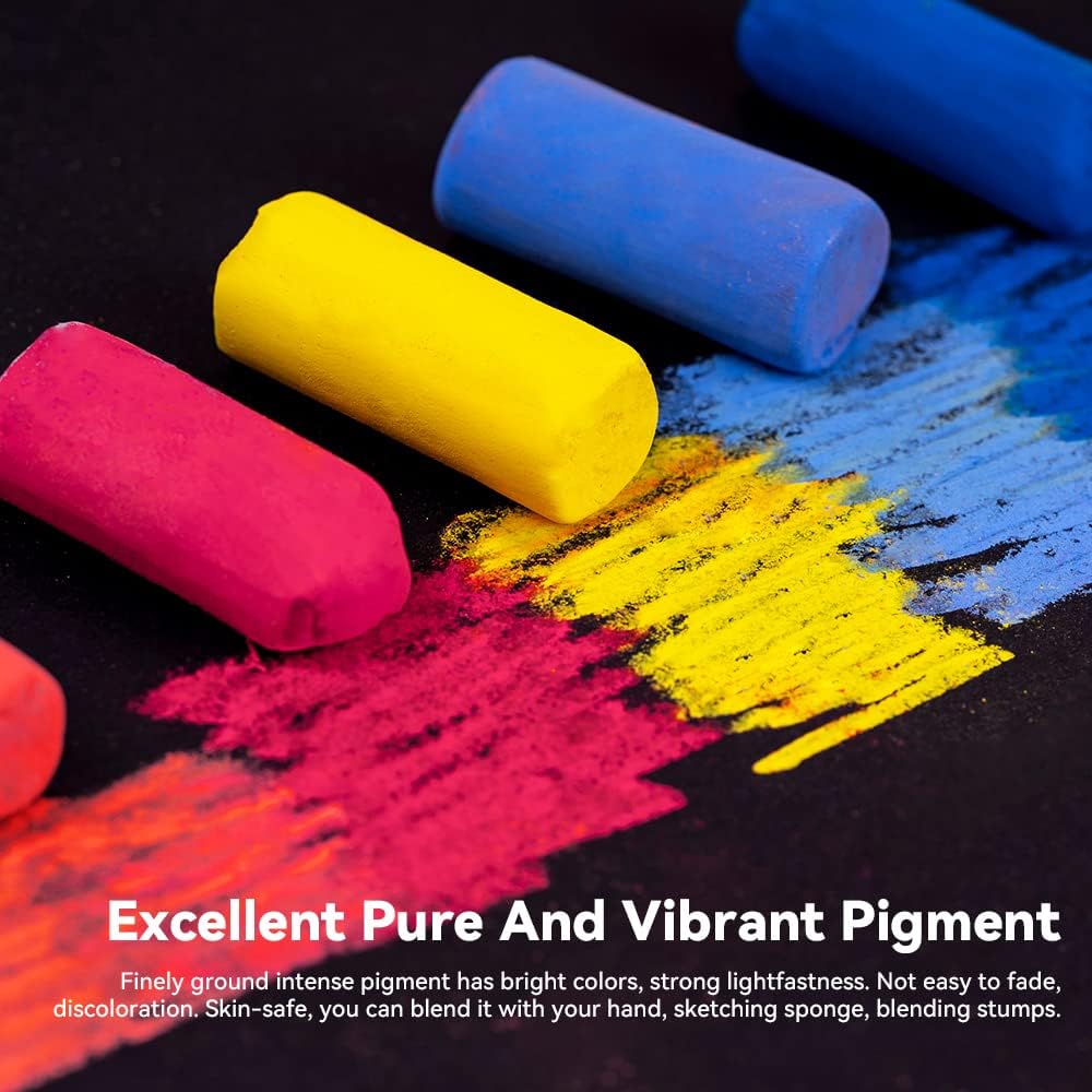Paul Rubens Pastels doux professionnels, 36 couleurs pastels à la craie 