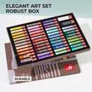 LIGHTWISH Oil Pastels for Artists - 50 Square Include 2 Large Black White Oil Pastel Set (Morandi)