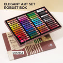LIGHTWISH Oil Pastels for Artists - 50 Square Include 2 Large Black White Oil Pastel Set (Classics)
