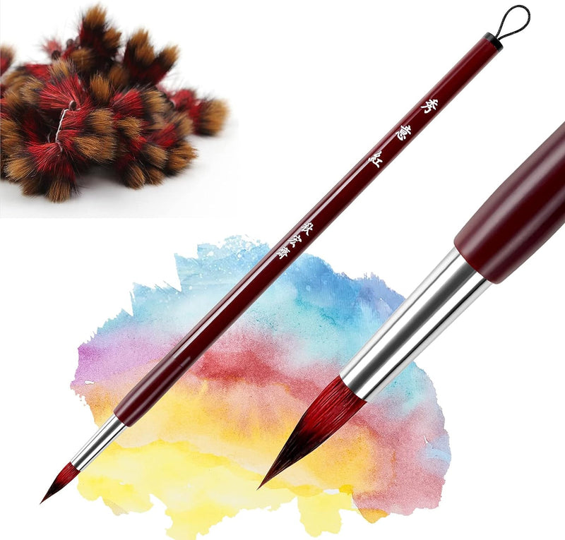 Watercolor Brushes, Professional Mop Round Paintbrush, Perfect for