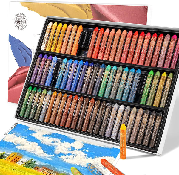 Paul Rubens 72 Colors Oil Pastel Professional Soft Oil Crayons for Painting  Flowers Artist Art Supplies