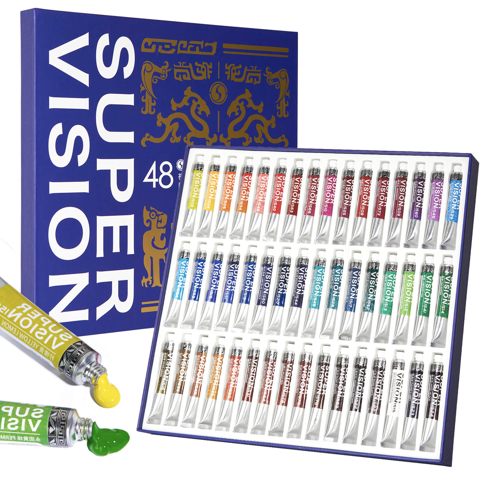 Super Vision Aquarellfarben-Set, Master Artist Grade, 8ml Aquarellfarbentuben