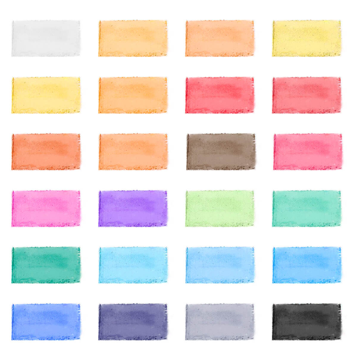 Bâtonnets de pastels doux Lightwish Artist Grade 72 et 24 couleurs assorties, craie pastel pour l'art