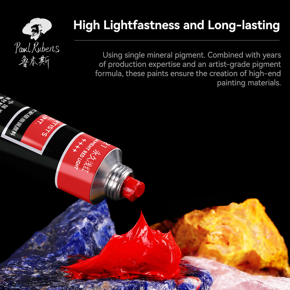 Paul Rubens Artist Oil Paint, 10 Vibrant Colors with Great Lastfastness, 40ml Large Capacity Tubes