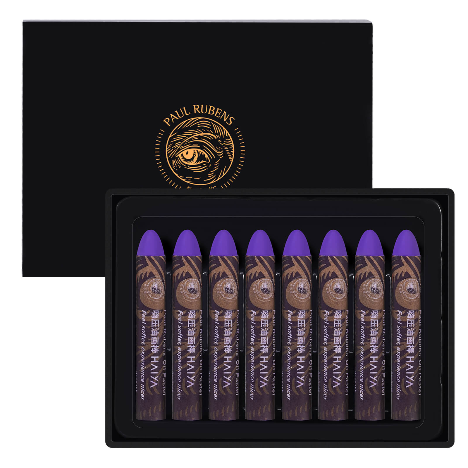 Coffret de 8 pastels à l'huile HAIYA de Paul Rubens - Violet cobalt clair