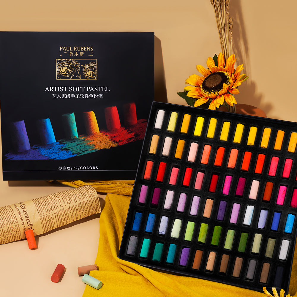 Paul Rubens Professionelle handgefertigte 72 leuchtende Farben Softpastelle 