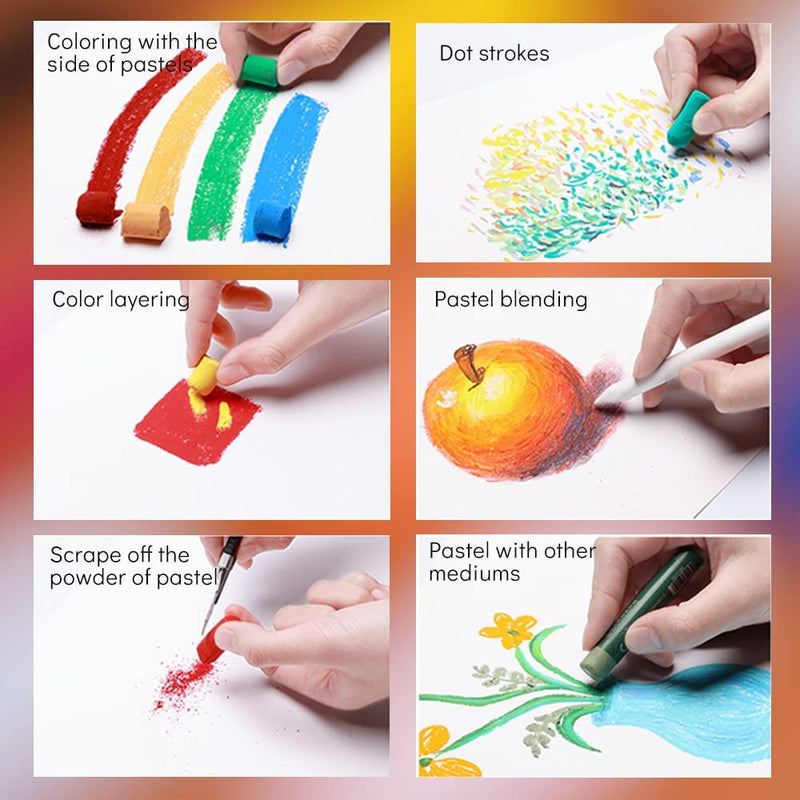 Paul Rubens Professional Soft Pastels, Handmade 40 Vibrant Colors Chal –  Lightwish