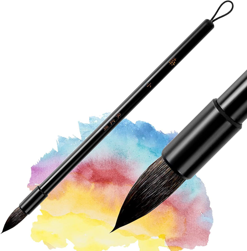 LIGHTWISH Watercolor Brushes, Paint Brushes, Mop Round Paintbrush