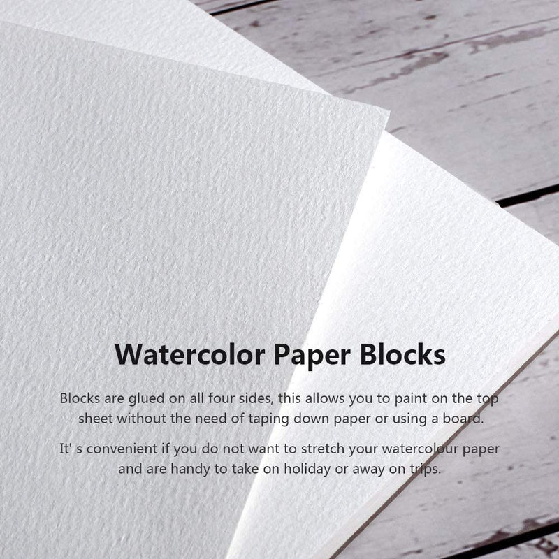 Paul Rubens Watercolor Paper, 100% Cotton Hot Press Watercolor Journal –  Lightwish