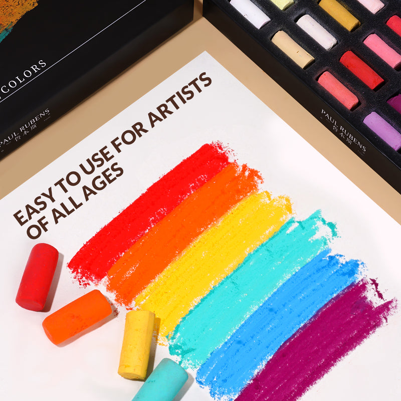 48 Soft Drawing Chalk Pastels Brilliant Colors Quality Chalk Pastels 