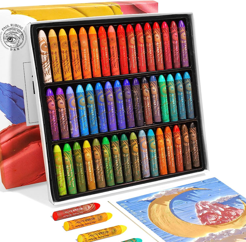 Paul Rubens Oil Pastels Set 48 Colors Artist Soft Oil Pastels Vibrant and  Creamy Pastels Art Supplies for Artists Beginners Students Kids Art  Painting Drawing HAIYA 48 Colors