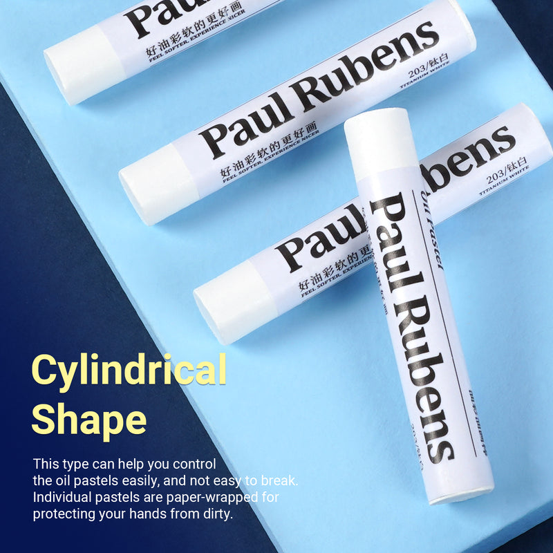 Paul Rubens Oil Pastels, Artist Soft White Pastels 6 Per Pack – Lightwish