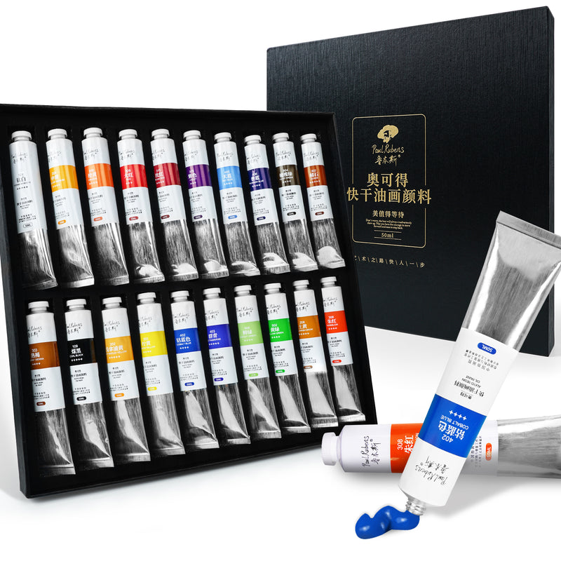 Paul Rubens Oil Paint, 20 Bright Oil Colors with High Saturation, 50ml –  Lightwish