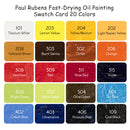 Paul Rubens Oil Paint, 20 Bright Oil Colors with High Saturation, 50ml Large Capacity Tubes